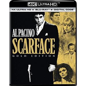 Scarface: Gold Edition (4K Ultra HD + Blu-ray + Digital) $11