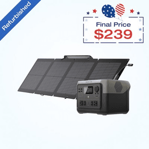 Refurb: EcoFlow RIVER 2 Max 512Wh Solar Generator + 110W Solar Panel $239 + Free Shipping