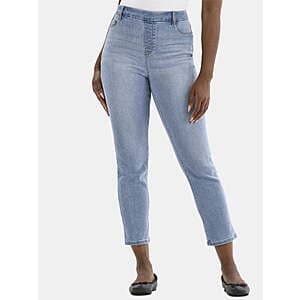 Time and Tru Women's High Rise Straight Leg Denim Jegging (27.5" Inseam) from $4.50