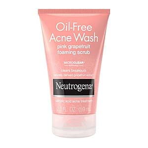 2-Oz Neutrogena Oil-Free Grapefruit Acne Wash Face Scrub + $3.50 Walmart Cash $3.50