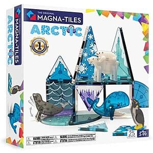 25-Piece Magna-Tiles Arctic Animals Magnetic Construction Set $22