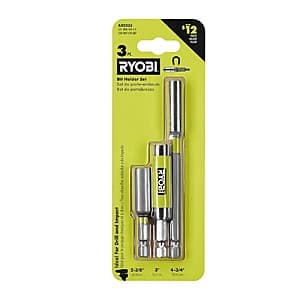 3-Pc RYOBI Impact Rated Bit Holder Set $4.95 + Free S&H