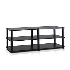 47" Furinno 3-Tier Wide Shoe Storage Rack (Espresso/Black) $16.45