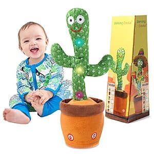 MIAODAM Colorful Glowing Talking Repeating Dancing Cactus Toy from $6.75