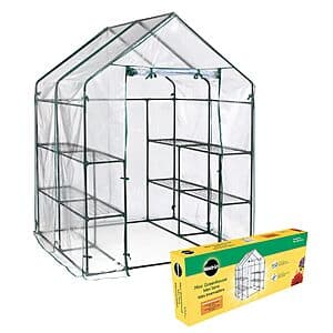 Miracle-GRO 4'8" x 4'8" x 6'5" Outdoor Mini Walk-in Greenhouse Plant Tent (Clear) $49.65 + Free S&H