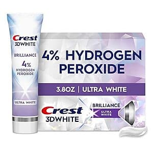 3.8-Oz Crest 3D White Brilliance Pro Teeth Whitening Toothpaste (Mint) $3.55 w/ S&S