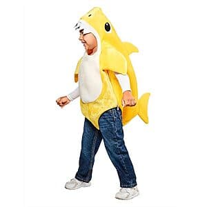 Rubies Baby Shark unisex costume for toddlers in blue and black with shark design.