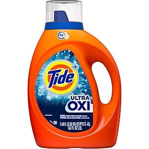 84oz. Tide Ultra Oxi Boost Advanced Stain Liquid Laundry Detergent (59 Loads) 4 for $30.45 w/ Subscribe & Save + Free S/H