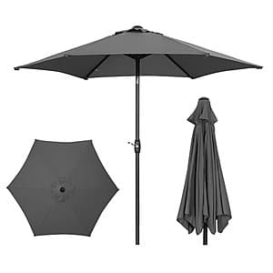 9' Ainfox Outdoor Patio Table Umbrella w/ Push Button Tilt/Crank (Various) $30