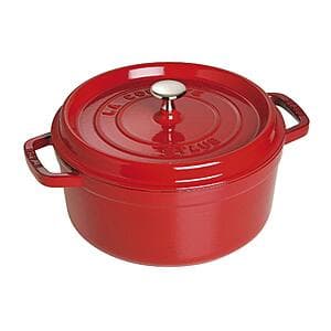 4-Quart Staub Cast Iron Dutch Oven Round Cocotte (cherry or black) $127.50 + Free Shipping