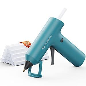 Tilswall Cordless Hot Glue Gun + 20 Glue Sticks $12