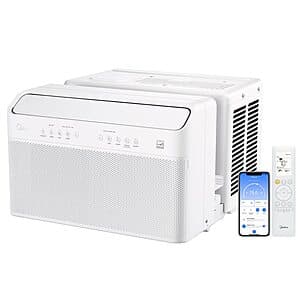 Midea U-Shaped Inverter WiFi Window Air Conditioner: 12000 BTU $300, 8000 BTU $225 + Free Shipping