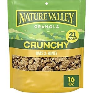 16-Oz Nature Valley Nature Valley Oats & Honey Big & Crunchy Granola Cereal $3 w/ S&S