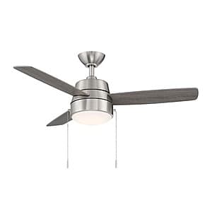 44" Hampton Bay Caprice Integrated LED Ceiling Fan w/ Light Kit $43 + Free S&H
