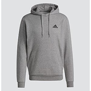 adidas Men's Essentials Fleece Hoodie (Grey Heather) $13