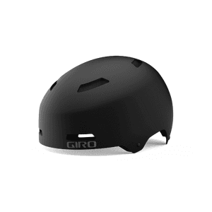 Giro Quarter Adult Multisport Helmet in Matte Black finish, Size M suitable for adult cyclists.