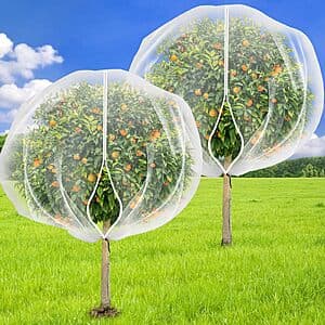 2-Pc 7.8' x 7.8' ZYP Fruit Tree Netting Covers w/ Zipper and Drawstring $20 + Free S&H