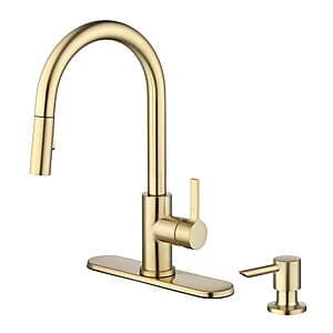 Better Homes & Gardens Single Handle Pull-Down Kitchen Faucet + Soap Dispenser $25.80