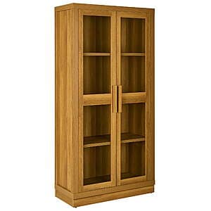 72" Better Homes & Gardens Ezra Glass Door Storage Cabinet (various finishes) From $148 + Free S/H