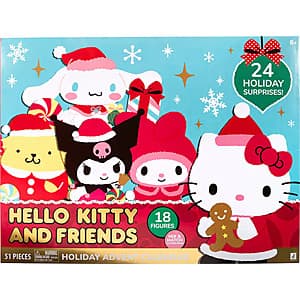 Jazwares Hello Kitty & Friends Holiday Advent Calendar w/ 18 Figures & Accessories $17 + Free S&H