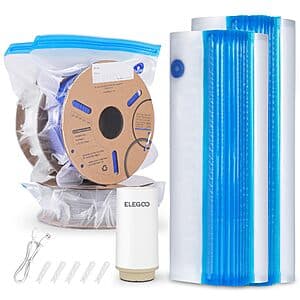 30-Count Elegoo 3D Printer Filament Storage Bags w/ Electric Pump $21