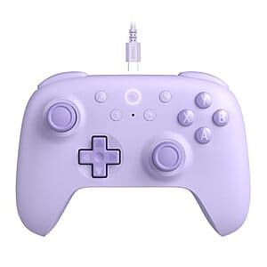 8Bitdo Ultimate 2C Wired Controller w/ Hall Effect Sticks & Triggers (Purple) $11.55