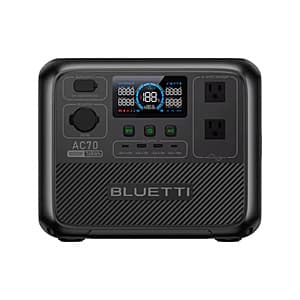 BLUETTI AC70 768Wh 1000W LiFePO4 Solar Portable Power Station $237.35 + Free Shipping