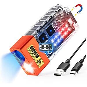 DARKBEAM B301 Rechargeable 365nm UV & LED EDC Flashlight $10