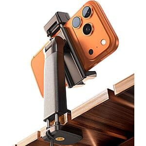 LISEN Phone Holder Travel Mount w/ LED Light for Planes & Travel $8