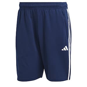 adidas Men's Train Essentials Piqué 3-Stripes Training Shorts (Dark Blue/White) $7.60 + Free Shipping