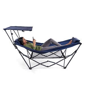 Ozark Trail Portable Hammock w/ Canopy & Carry Bag (32" x 72", up to 250lbs) $50 + Free Shipping