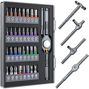 32-in-1 Wesdut T-Handle Magnetic Ratchet Screwdriver Set $13.20