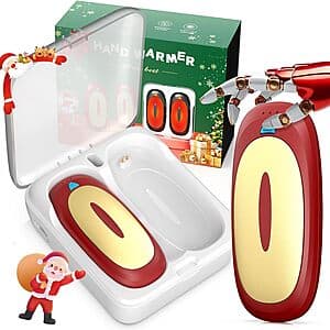 2-pk Innopower Rechargeable Dual-Sided Hand Warmers w/ 10000mAh Charging Case $12.50