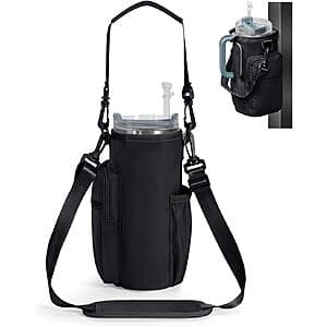 30/40-Oz sportsnew Magnetic Crossbody Water Bottle Holder w/ Insulated Lining $10