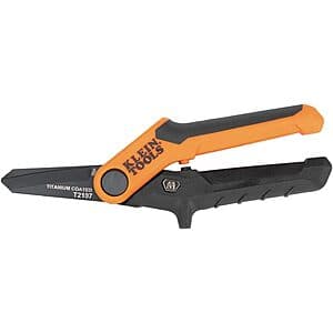 7" Klein Tools Titanium Coated Heavy Duty Utility Scissors $15