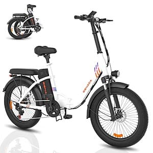 SENADA AUSTIN 48V 500W Fat Tire Folding Ebike, up to 25 MPH / 62 Miles from $509 + Free Shipping