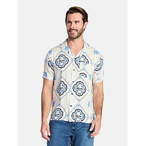 Corona Men's Graphic Button-Up Shirt (2 Colors, Select Sizes) from $3.90