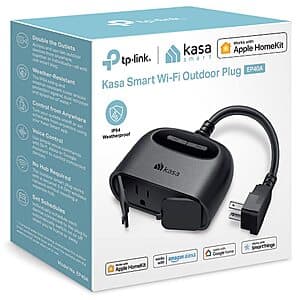 TP-Link Kasa Smart Wi-Fi Apple HomeKit Outdoor Plug $20