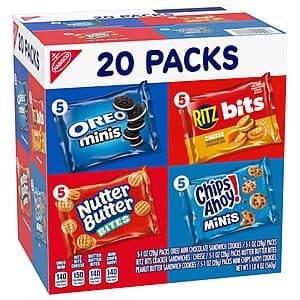 20-Ct 1-Oz Nabisco Classic Mix Variety Pack (Oreo, Chips Ahoy, Nutter Butter & More) $5.40 w/ Subscribe & Save