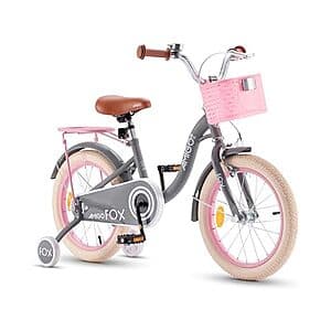 14" RoyalBaby Girls' Bicycle w/ Basket & Training Wheels $50 + Free Shipping w/ Prime