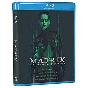 The Matrix: 4-Film Deja Vu Collection (Blu-ray) $12