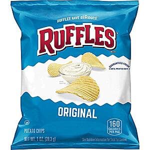 40-Ct 1-Oz Ruffles Potato Chips (Original) $10.70 w/ S&S