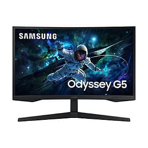 Certified Open Box: 27" Samsung Odyssey G55C 165Hz QHD Curved Gaming Monitor $106.20 + Free Shipping