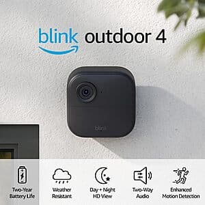 Prime Members: 4-Pack Blink Outdoor 4 Wire-Free Smart Security Camera (4th Gen) $133 + Free S/H