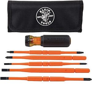 Klein Tools 8-in-1 Insulated Interchangeable Screwdriver Set $40 + Free S&H