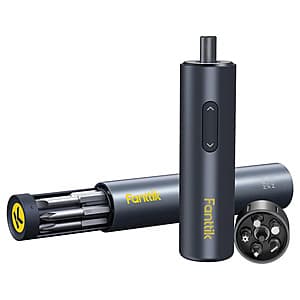 10-Pc Fanttik Deluxe Cordless Screwdriver Bundle for Furniture $17.50 + Free S&H