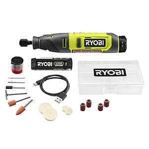 Reconditioned: Ryobi USB Lithium Rotary Tool Kit w/ 2.0Ah Battery $24 + Free S&H