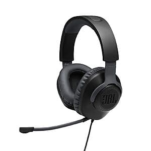 JBL Quantum 100 Wired Over-Ear Gaming Headphones (Black) $20