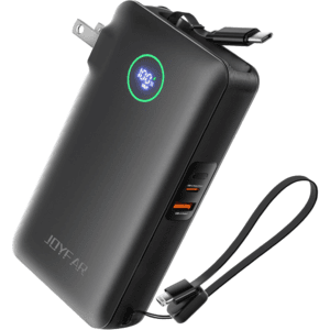 JOYFAR 25,000mAh GaN 65W Power Bank w/ Wall Plug & Retractable USB-C Cable $24 + Free S&H