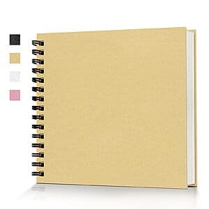 Prime Members: 8"x8" Popotop 60-Page Scrapbook Photo Album (Yellow) $3 + Free S&H